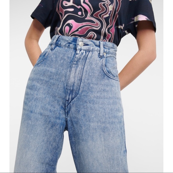 Isabel Marant Tilorsy High-Rise Lyocell-Denim Wide-Leg Jeans - Picture 16 of 16